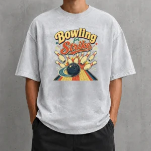 Awesome Bowling For Strike Vintage Washed T-Shirt