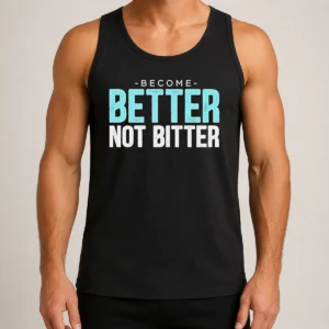 Awesome Inspirational Quote Become Better Not Bitter Motivational Tank Top