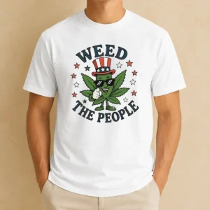 Awesome Nice Weed The People Cannabis Uncle Sam Character Patriotic Leaf Symbol