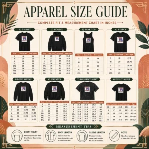 Size chart for Awesome Why Couldn'T I Have Been Born Girl Everything Is So Confusing Somehow with measurements in inches and cm