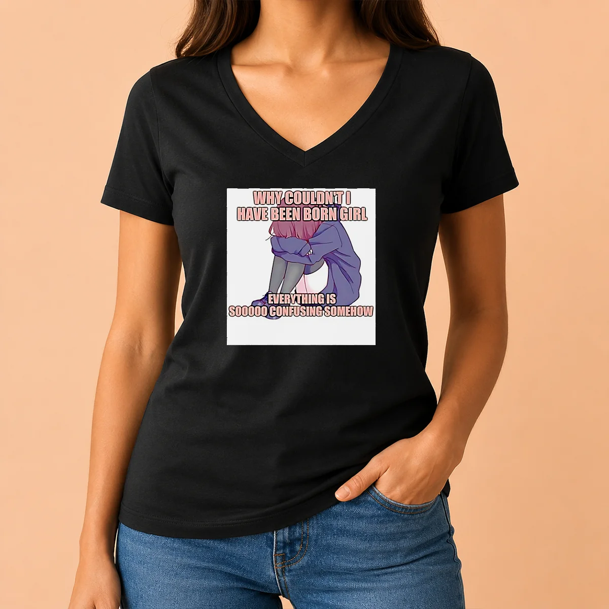 Awesome Why Couldn'T I Have Been V-Neck Shirt Awesome Why Couldn'T I Have Been V-Neck Shirt