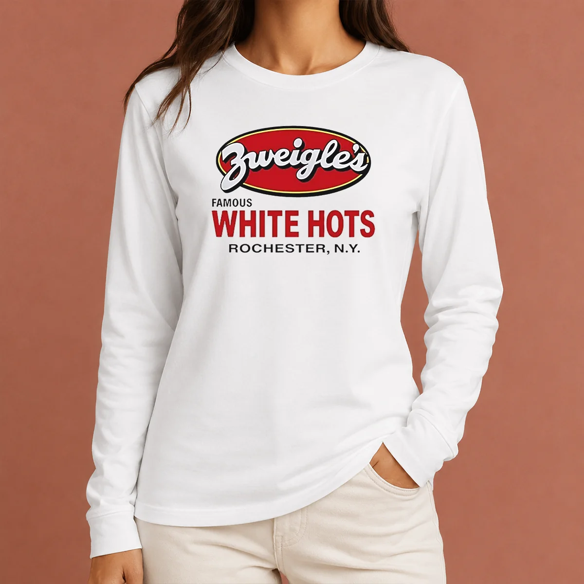 Awesome Zweigle'S Famous White Hots Rochester NY Long Sleeve Shirt