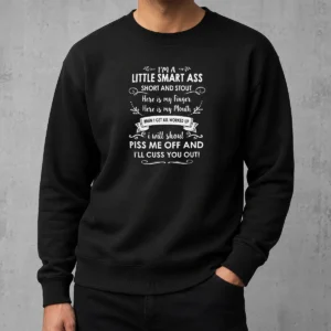 Funny I'M A Little Smart As Short And Stout Sweater