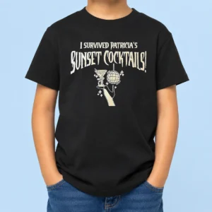 Funny I Survived Patricias Sunset Cocktails Kids T-Shirt