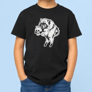 Funny Jimothy Raccoon Holding Skull Seattle Finest Ballard Legend Cute Trash Panda Kids T-Shirt