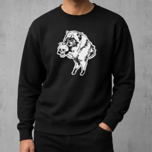 Funny Jimothy Raccoon Holding Skull Seattle Finest Ballard Legend Cute Trash Panda Sweater
