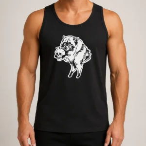 Funny Jimothy Raccoon Holding Skull Seattle Finest Ballard Legend Cute Trash Panda Tank Top