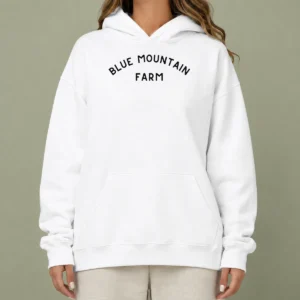 Funny Jon Bray Antique Style Blue Mountain Farm Hoodie