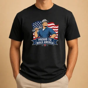 Funny Labour Day Proud Blue Collar Worker Vector
