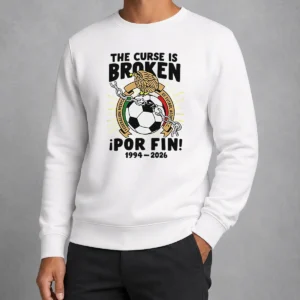 Funny Mexico National Football Team 1994 2026 The Curse Is Broken Por Fin Sweater