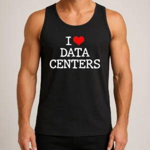 Funny Pretty I Love Data Centers IT Professional Server Room Tank Top