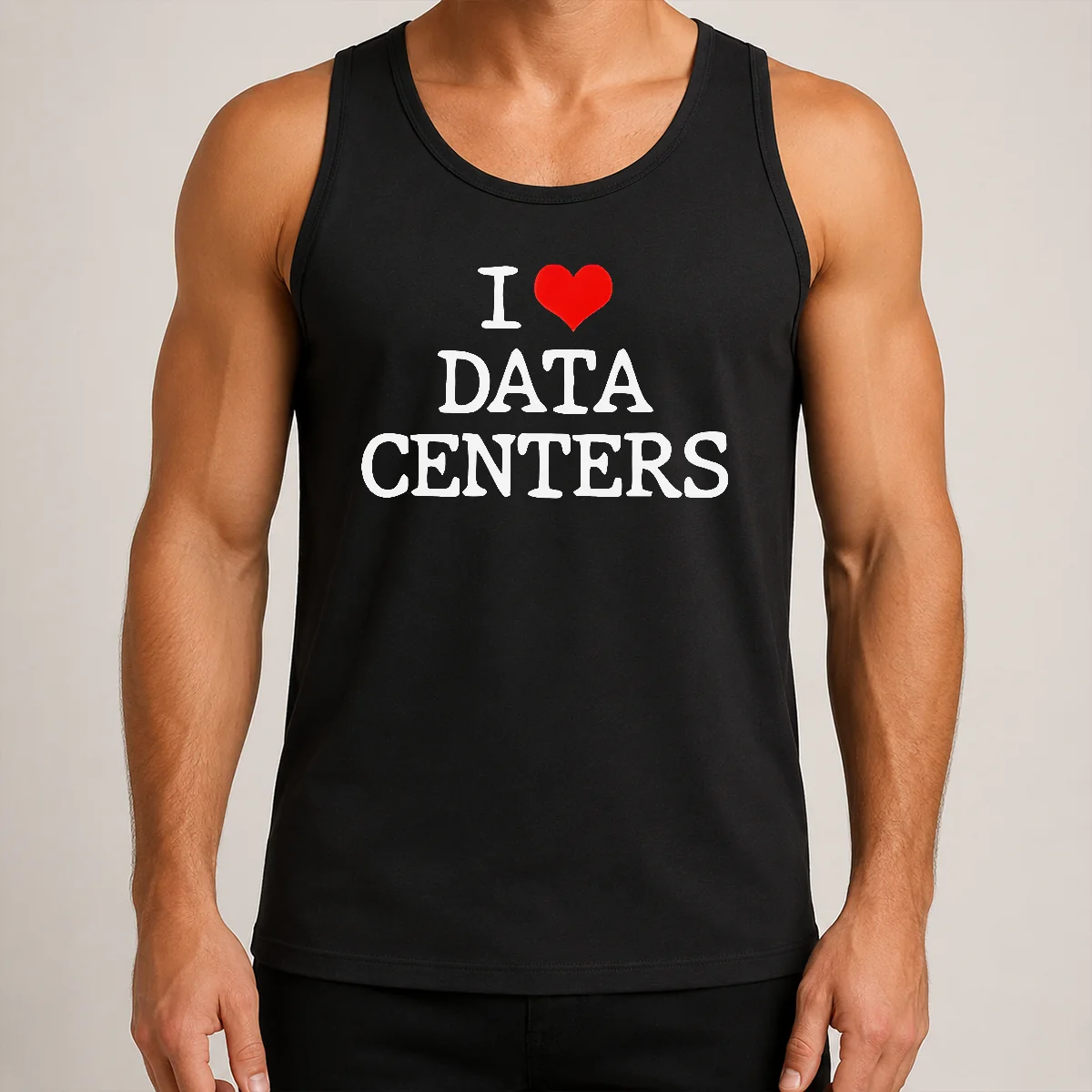 Funny Pretty I Love Data Centers IT Professional Server Room Tank Top