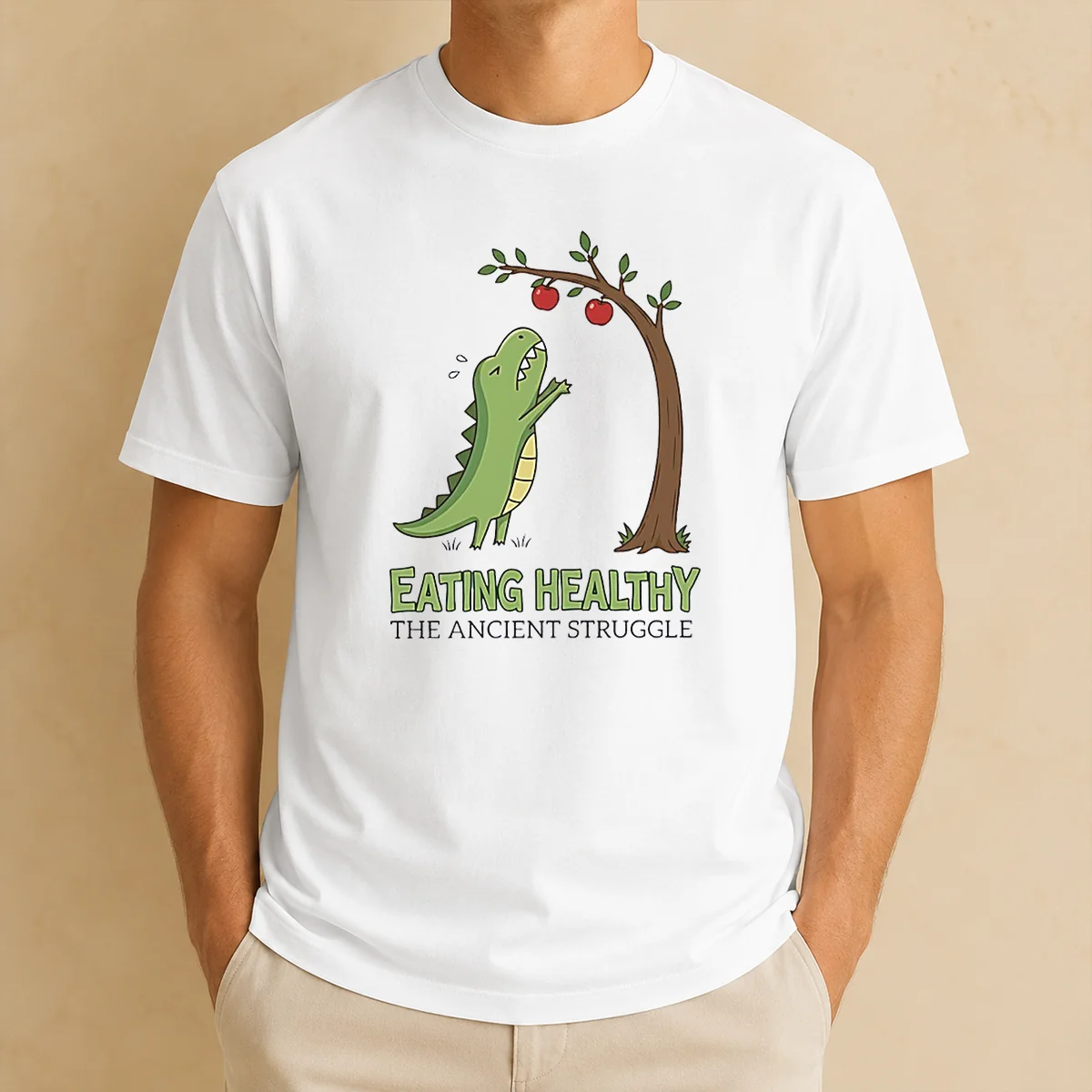 Funny T Rex Eating Healthy The Shirt Funny T Rex Eating Healthy The Shirt