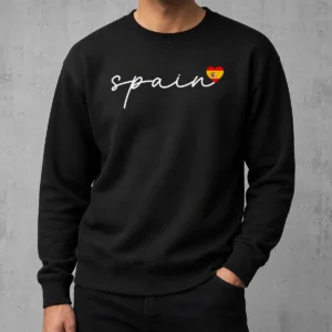 Good Awesome I Love Spain Signature Heart Sweater