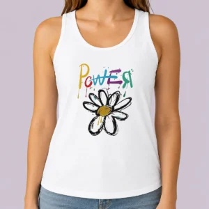 Good Dragon Power World Tour Flower Handraw Tank Top