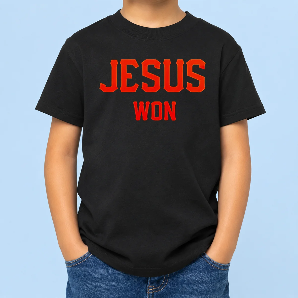 Good Jesus Won San Francisco Giants Kids T-Shirt