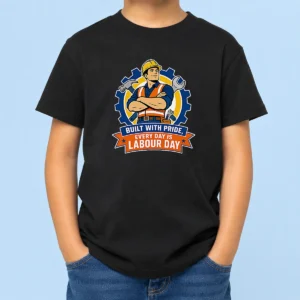 Good Labour Day Proud Worker Vector Shirt For Hardworking Fans Kids T-Shirt