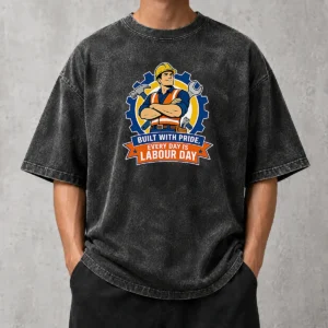 Good Labour Day Proud Worker Vector Shirt For Hardworking Fans Washed T-Shirt