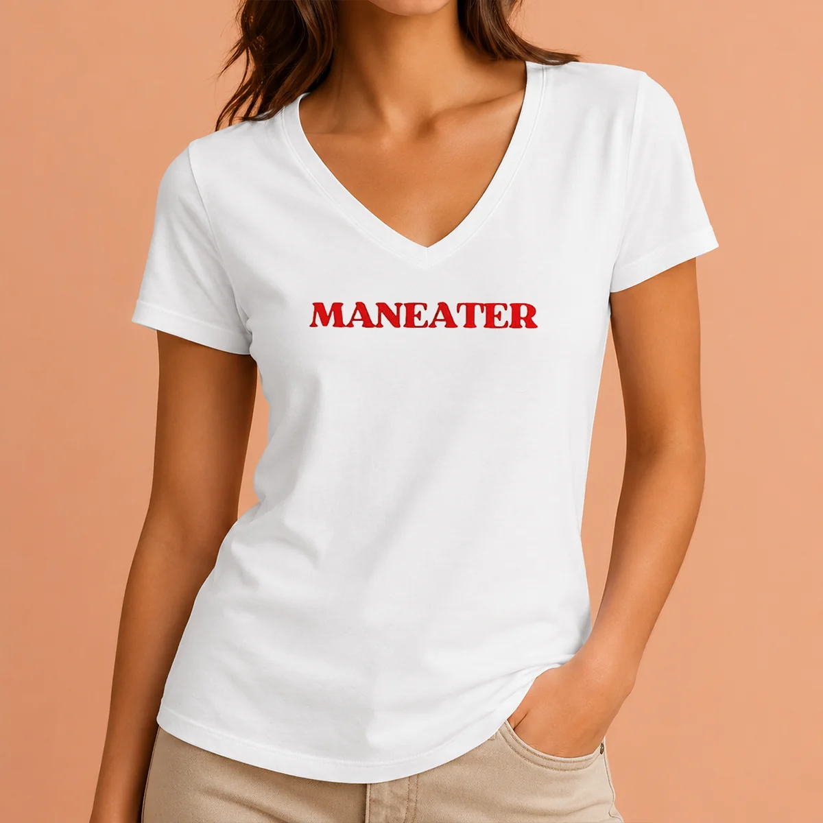 Good Premium Maneater Hall And Oates V-Neck Shirt Good Premium Maneater Hall And Oates V-Neck Shirt