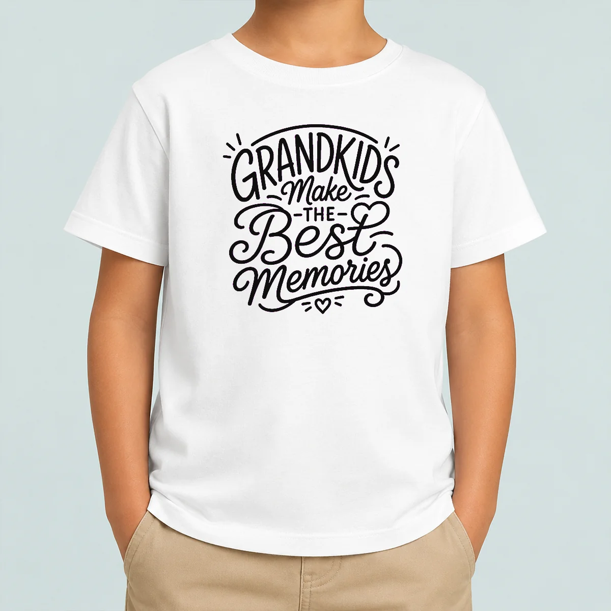 Good Top Grandparents Day Grandkids Make The Best Memories Lin Kids T-Shirt
