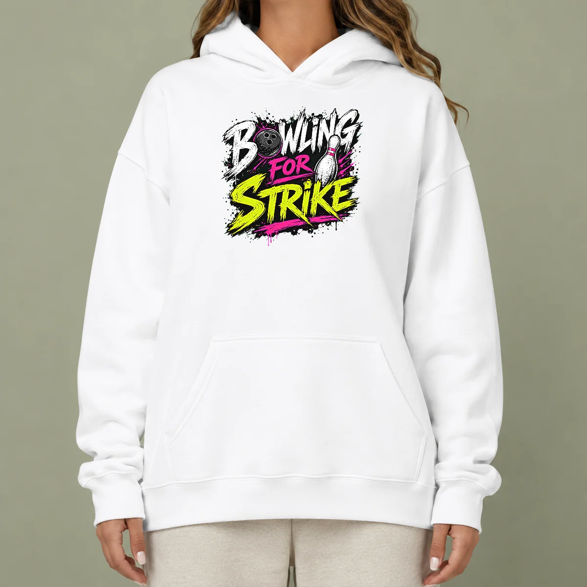 Happy Premium Bowling For Strike Streetwear Hoodie