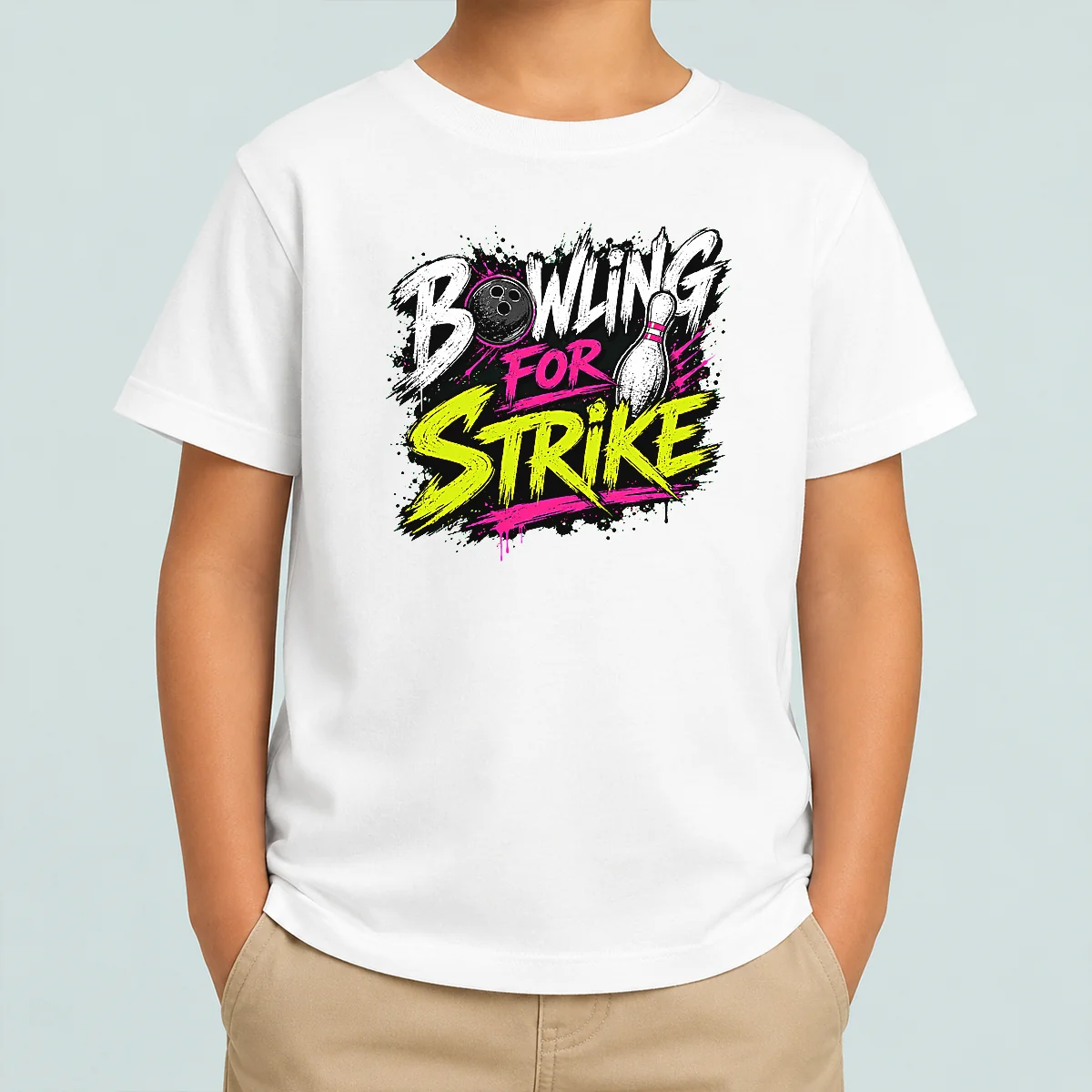 Happy Premium Bowling For Strike Streetwear Kids T-Shirt