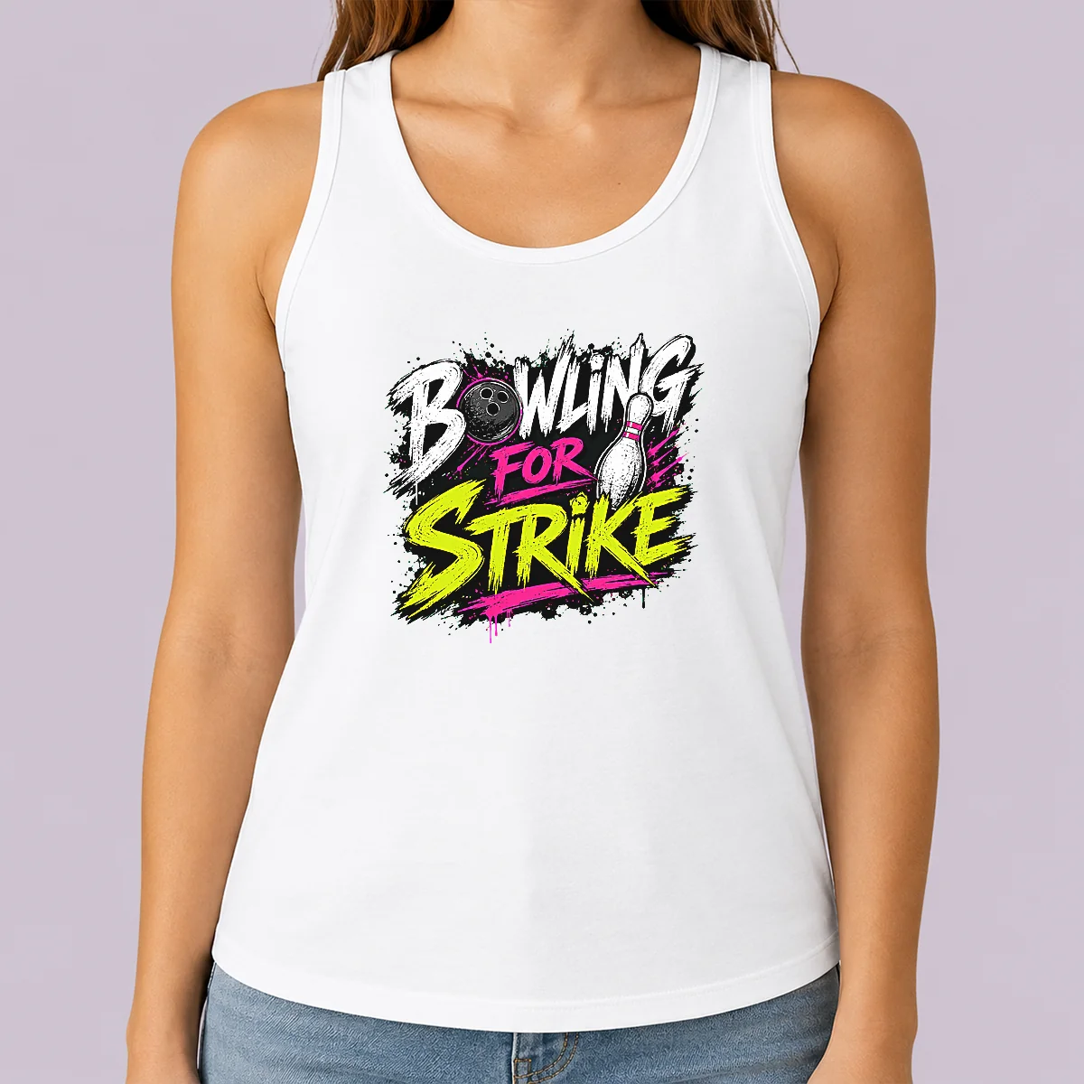 Happy Premium Bowling For Strike Streetwear Tank Top