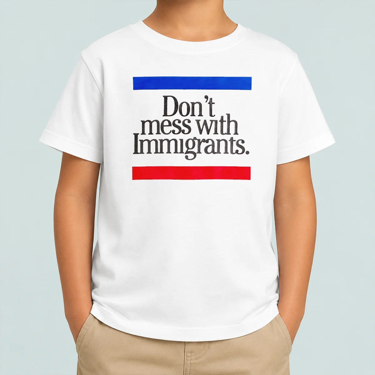 Hot Don'T Mess With Immigrants Kids T-Shirt