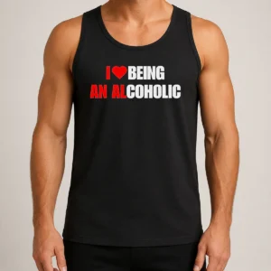 Hot Funny I Love Being An Alcoholic Tank Top