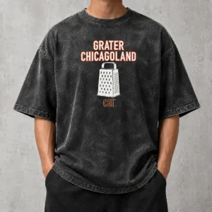 Hot Good Grater Chicagoland Chicago Bears Washed T-Shirt