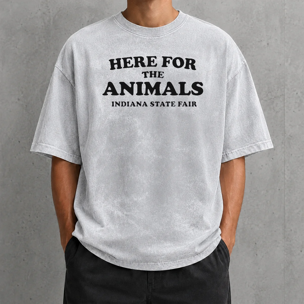 Hot Here For The Animals Indiana State Fair Washed T-Shirt