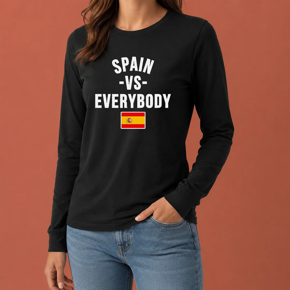 Hot Spain Vs Everybody National Soccer Team Spain World Cup 2026 Long Sleeve Shirt