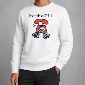 Hot Telephone Cartoon Hotline711 Sweater