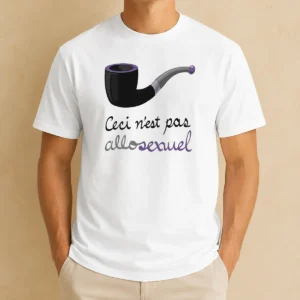 Hot Top Asexual Pride Rene Magritte Ceci N Est Pas Allosexuel