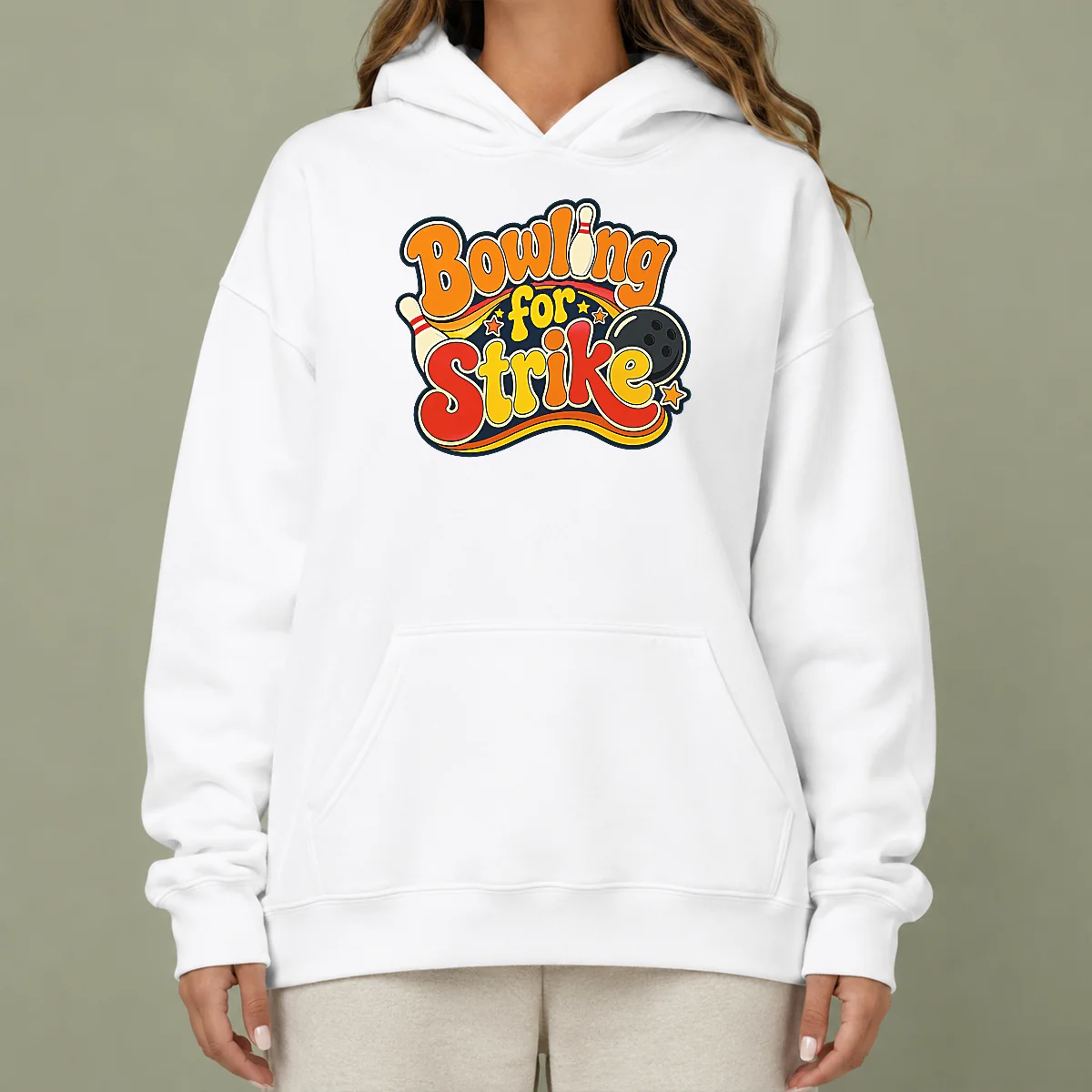 Hot Top Bowling For Strike Groovy Retro Hoodie