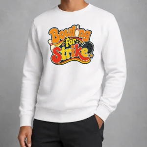 Hot Top Bowling For Strike Groovy Retro Sweater