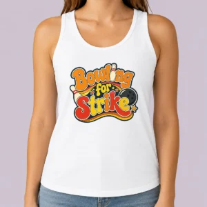 Hot Top Bowling For Strike Groovy Retro Tank Top