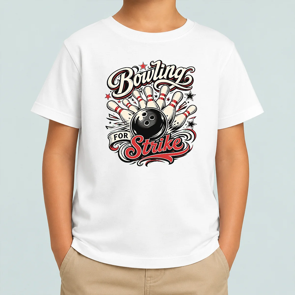Hot Top Bowling For Strike Tattoo Kids T-Shirt