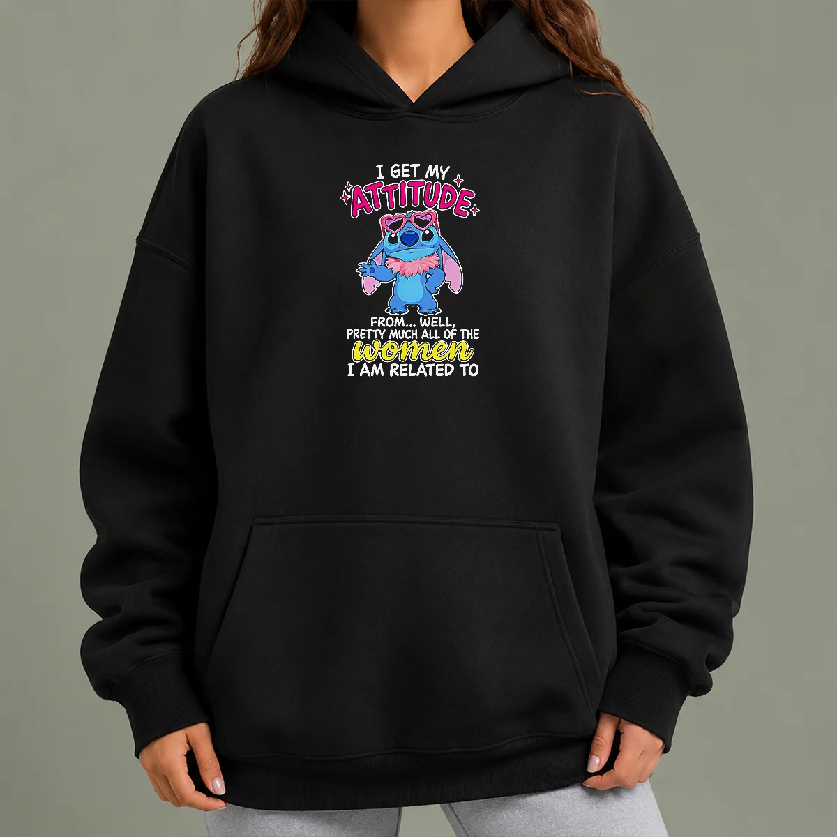 Hot Top I Get My Attitude From Well Pretty Much All Of The Women I Am Related To Hoodie