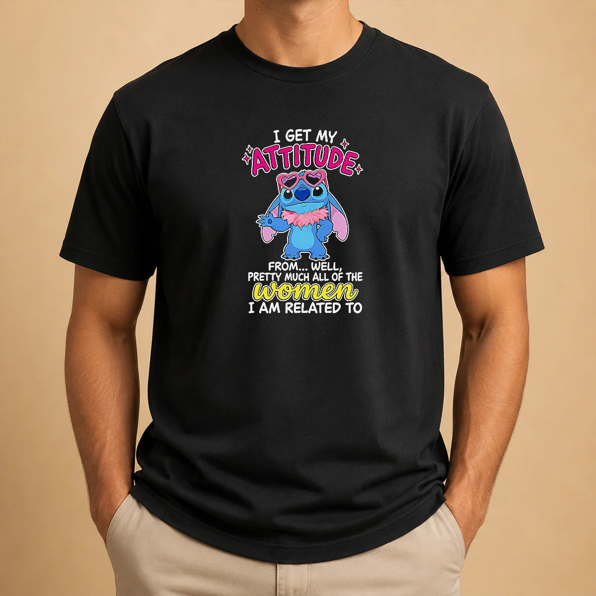 Hot Top I Get My Attitude Ladies Shirt Hot Top I Get My Attitude Ladies Shirt