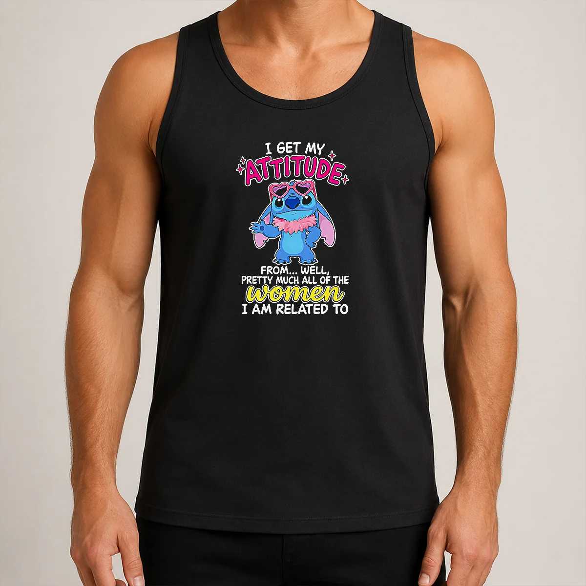 Hot Top I Get My Attitude From Well Pretty Much All Of The Women I Am Related To Tank Top