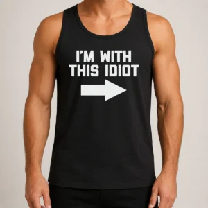 Hot Top I'M With This Idiot Tank Top