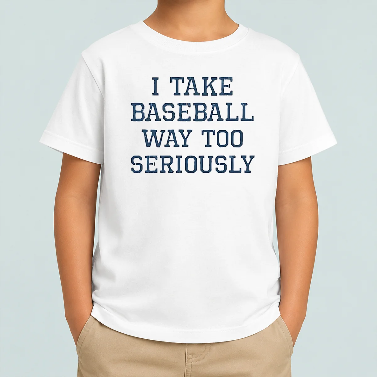 Nice Awesome I Take Baseball Way Too Seriously Kids T-Shirt