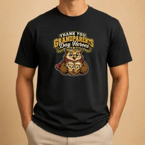 Nice Grandparents Day Gratitude Owl Mascot