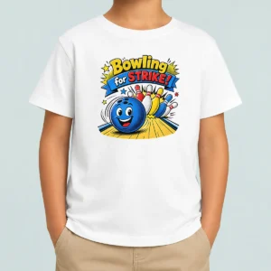 Nice Hot Bowling For Strike Cheerful Pop Art Kids T-Shirt