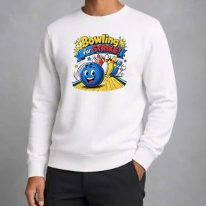 Nice Hot Bowling For Strike Cheerful Pop Art Sweater