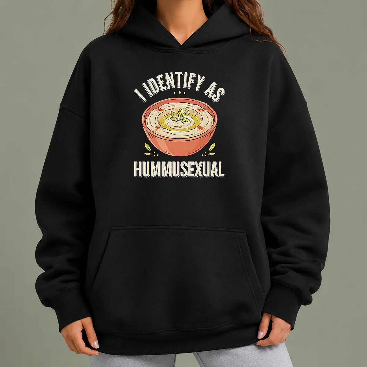 Nice Hot I Identify As Hummusexual Hummus Bowl Hoodie