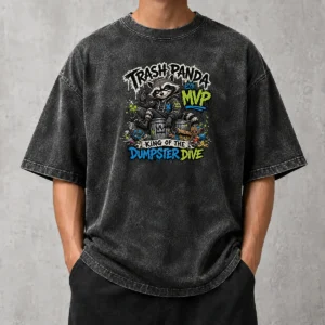 Nice Jimothy Viral Raccoon Trash Panda Humor Streetwear Washed T-Shirt