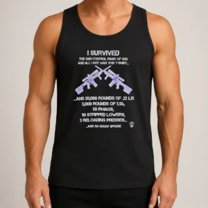 Nice Original I Survived The Gun Control Panic Of 2013 Tank Top