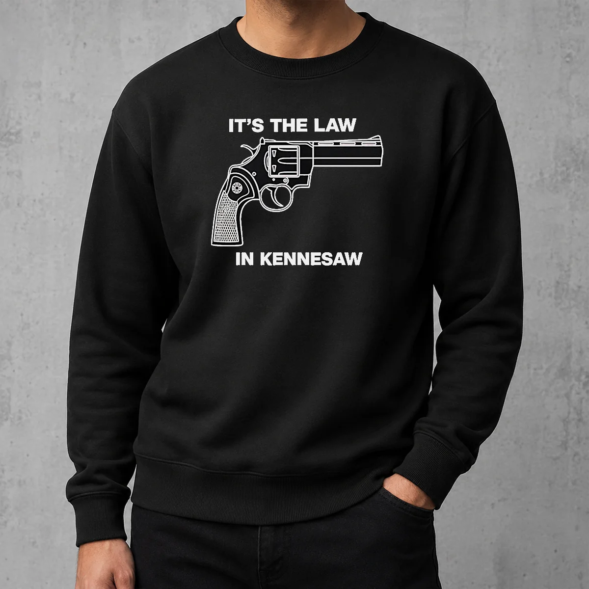 Nice Original It'S The Law In Kennesaw Gun Revolver Sweater